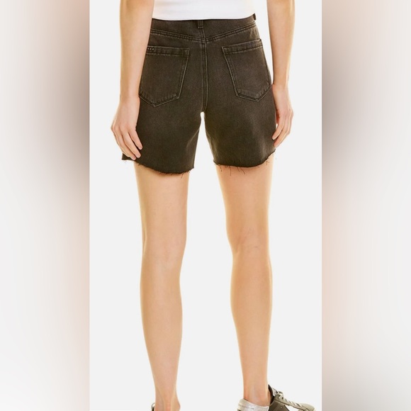 NWT Blank NYC Crop Girlfriend Shorts in Black - Size 24W - Picture 4 of 6